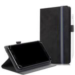 SINSO Universal Case for 7-8 Inch Tablet, Stand Folio Case Cover for All 7-8 Inch Tablet (Samsung Tab, iPad Mini, Fire 7-8,Lenovo Tab E7 7",Huawei MediaPad M5 Lite 8" & Other 7-8" Tablets), Black