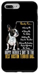 Coque pour iPhone 7 Plus/8 Plus Happy Father's Day To The Best Boston Terrier Dad