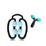 BestAAA U+ Y-shaped Two-piece Set Trigger Point Massage Roller for Home Leg Muscle Relieve After Workout Exercise Self Massager Deep Tissue Facsia Pain Relieve