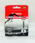 Canon PIXMA CLI-8BK ChromaLife100 Ink Cartridge, Black Single Pack
