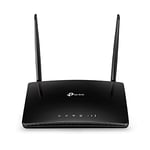 TP-Link Archer MR400 AC1200 Dual Band 4G Mobile Wi-Fi Router, SIM Slot Unlocked, No Configuration Required, Removable Wi-Fi Antennas, UK Plug , black