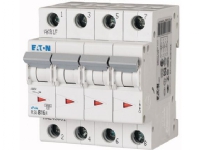 EATON Automatisk säkring, 4-polig, 16A, B-karaktär, 6 kA, 400 V, bredd 4 moduler