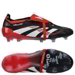 adidas Predator Elite Fold-over Tongue FG Moments - Svart/Vit/Röd LIMITED EDITION - Gräs (FG), storlek 43⅓