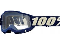 100% Goggles 100% Accuri 2 Deepmarine (Transparent Glass Anti-Fog, Lt 88% -92%) (New)