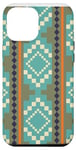 Coque pour iPhone 12 Pro Max Turquoise du Sud-Ouest Amérindien Aztèque Boho Western