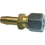 Gasolnippel 10 mm slang - 10 mm rör