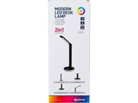 Platinet Platinet Desk Lamp Rgb 12W With Charging Port Black [45938]