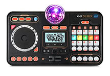VTech Kidi DJ Mix (Black), Toy DJ Mixer for Kids with 15 Tracks and 4 Music Styles, with Lights and Effects, Educational Toy, Interactive Toy for Kids Aged 6 Years +,10.4 x 35.8 x 24.3 cm
