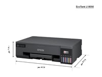 Epson L18050 - Skrivare - Färg - Piezoelektrisk Bläckstråle - Its - A3 - 5760 X 1440 Dpi - Upp Till 8 Sidor/Minut (Mono)/Upp Till 8 Sidor/Minut (Färg) - Kapacitet: 100 Ark - Wi-Fi(N)