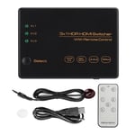 3 Port HDR Switcher 3X1 Switching Device 4K 60HZ Remote Control 3IN 1 O GFL