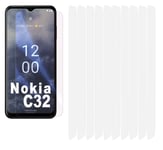 10x Clear LCD Screen Protector Cover Plastic Film Guards for Nokia C32
