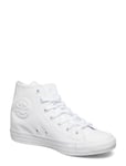 Chuck Taylor All Star Leather Sport Sneakers High-top Sneakers Vit Converse