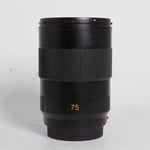 Leica Used APO Summicron SL 75mm f/2 ASPH Lens Black Anodised