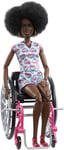 Barbie Fashionistas Nukke + Pyörätuoli Mustahiuksinen