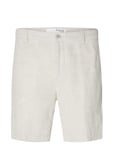 Slhregular-Mads Linen Shorts Noos Bottoms Shorts Casual Cream Selected Homme