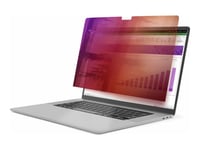 Startech.Com 16-Inch Macbook Pro 21/23 Privacy Screen, Gold Filter W/Enhanced Privacy, Computer Security Shield, Double-Sided Screen Protector, +/- 30 Deg. - Sekretessfilter Till Bärbar Dator (Horisontell) - Borttagbar - Lim - 16" - Guld, Svart