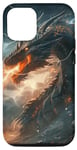 Coque pour iPhone 13 Pro Dragon Tempest Dragon Fantasy Mythical Lightning