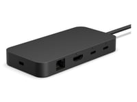 Microsoft Surface Usb4 Dock, Kabel, Usb4, 100 W, 1000 Mbit/S, Svart, 60 Hz