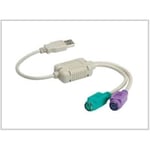 Adaptateur USB vers clavier et souris PS2.