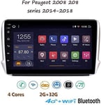 Art Jian GPS Navigation Sat nav dsp, for Series 2008 Peugeot 208 2014-2018 Multimedia Player Link Mirror Hands-Free Bluetooth