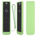 Protective Silicone Remote Case for PDP 048-083-NA Talon Media Remote Control, for Xbox One, TV, Blu-Ray & Streaming Media Remote Control Shockproof Skin-Friendly Cover with Loop-Glow in Dark Green