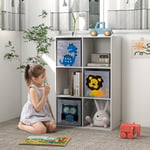 Children Storage Boxes with Three Non-Woven Fabric Drawers - White