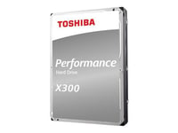 Toshiba X300 Performance - Disque dur - 10 To - interne - 3.5" - SATA 6Gb/s - 7200 tours/min - mémoire tampon : 256 Mo