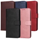 SKALO Motorola Moto G15 4G PU-läder Plånboksfodral - Fler färger Blå