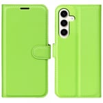 Samsung Galaxy S24 Plus Fodral Litchi Grön