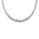 Catwalk Halsband i silver massiv kejsarlänk 55cm