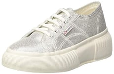 Superga Women's 2287-lamew Gymnastics Shoes, Silver (Grey Silver 031), 8 UK