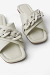Ellos Collection - Sandaler Cross Chain - Vit