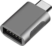 Hoppac Adaptateur USB 3.1 vers USB C, Transmission à Haute Vitesse,USB C mâle à Femelle, Thunderbolt 3 Adaptateur avec Support OTG pour MacBook Air/Pro/iPad Pro