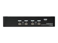 StarTech.com Switch KVM DisplayPort 4K 60 Hz à 4 ports avec hub USB 2.0 intégré - Commutateur KVM DP de 4 ports (SV431DPUA2) - Commutateur écran-clavier-souris/audio - 4 x KVM / audio - 1...