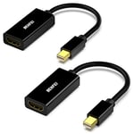 Mini DisplayPort to HDMI Adapters 2 Packs, BENFEI Mini DP(Thunderbolt) to HDMI Adapter Gold-Plated Cord for MacBook Pro, MacBook Air, Mac mini, Microsoft Surface Pro 3/4, etc