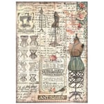 Stamperia Decoupage Papper - Brocante Antiques Mannequin