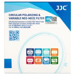 JJC F-NC67 Circular Polarizing & Variable ND2-ND32 Filter 67mm