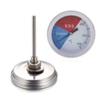 Bbq Smoker Grill Thermometer Temperature Gauge Stainless Steel 1-2pcs