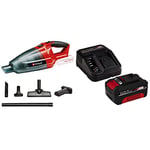 Einhell Power X-Change 18V Cordless Handheld Vacuum Cleaner With Battery And Charger - For Cleaning Floors, Stairs, Sofas, Cars And Caravans - TE-VC 18 Li Rechargeable Hand Held Vacuum Kit