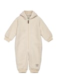 MINI A TURE Matadel Teddyfleece Jumpsuit. Grs Kräm
