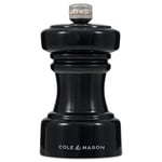Cole&Mason Hoxton Gloss Saltkvarn 10cm, Blank Svart