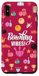 iPhone XS Max Bowling Vibes Strike Pins and Ball Pattern Girls or Women Case