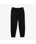 Lacoste Mens Track Pants in Black Polycotton - Size X-Large