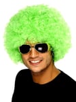 Green unisex curly afro hair wig clown costume accessory