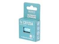 Deltaco Ultimate - Batteri Cr123a - Li - Blå