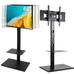 Rolling TV Stand Mobile TV Cart Swivel for 32-65 inch LED LCD OLED Plasma Screen