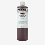 Gyllene: Flytande akrylfärg: 473 ml (16 oz): Transparent röd järnoxid