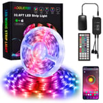 LED Strip Lights 10M, AOGUERBE RGB Colour Changing Led Light with 44 Keys Remote, Control Box, App Control, Music Sync Smart Led Lights for Bedroom Home Kitchen TV Christmas Party Decoration(2x16.4FT)