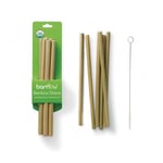 Sugrör av bambu och sugrörsborste (6-pack)