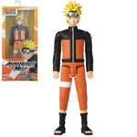 Bandai - Anime Heroes - Naruto Shippuden - Figurine Anime Heroes Mega 30 cm - Naruto Uzumaki - Grande Figurine articulée - Figurine Manga - 38151
